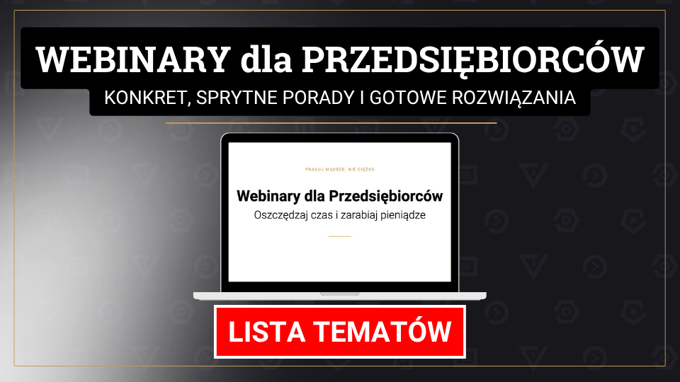Webinary dla przedsiębiorców
